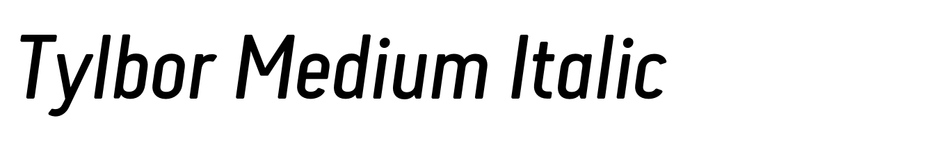 Tylbor Medium Italic